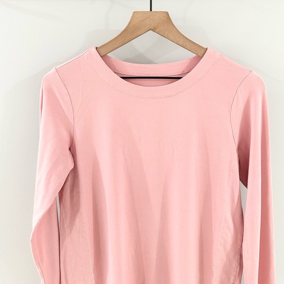 J. Jill Luxe Supima Forward Seam Tunic Pink Size XS Petite - Picture 3 of 6
